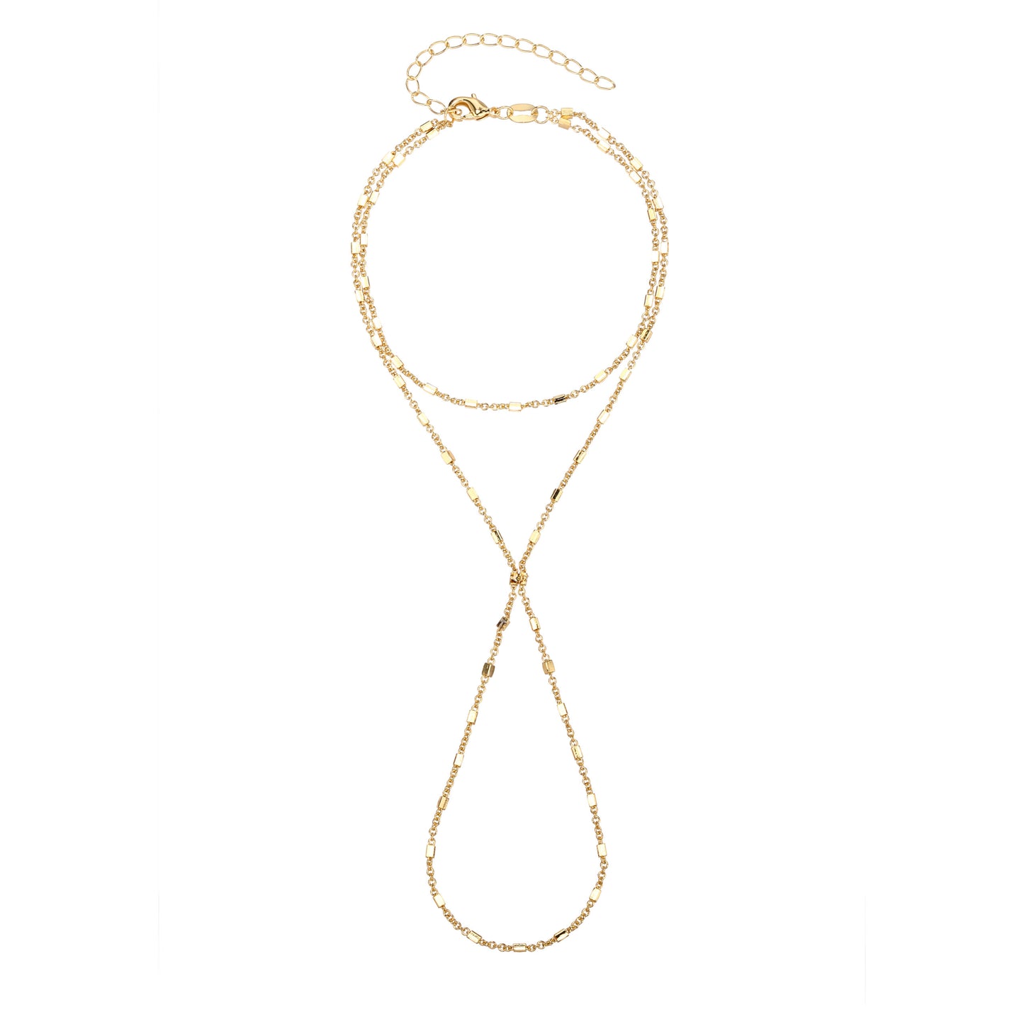 צמיד ג'אדי מצופה 14K משובץ זרקונים