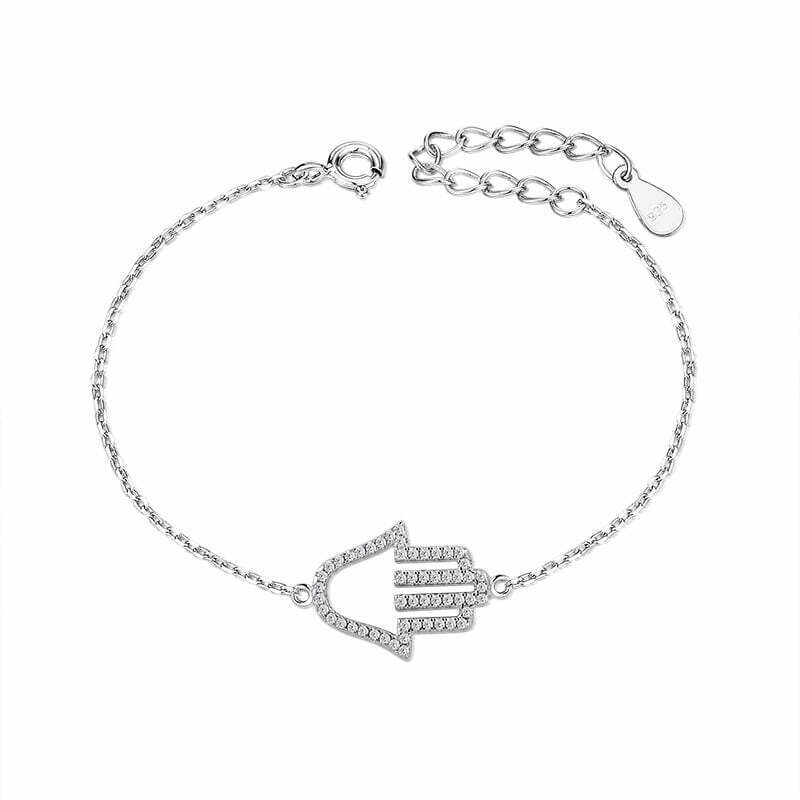 צמיד כסף 925 משובץ זרקונים