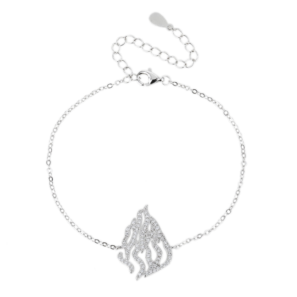 צמיד כסף 925 משובץ זרקונים