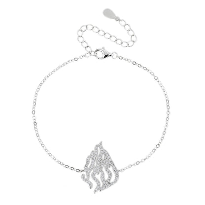 צמיד כסף 925 משובץ זרקונים