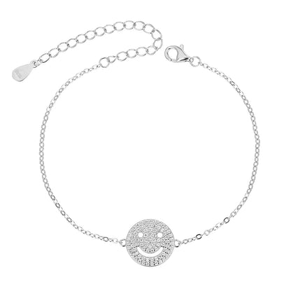 צמיד כסף 925 משובץ זרקונים