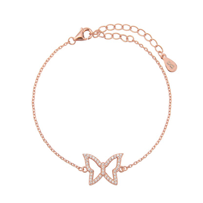 צמיד רוז גולד משובץ זרקונים