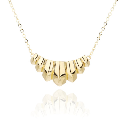 שרשרת רטרו מצופה 14K משובצת זרקונים