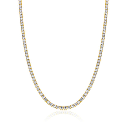 שרשרת טניס ציפוי 14K - 50CM