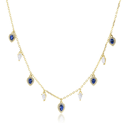 שרשרת צ'וקר צ'ארמס ציפוי 14K