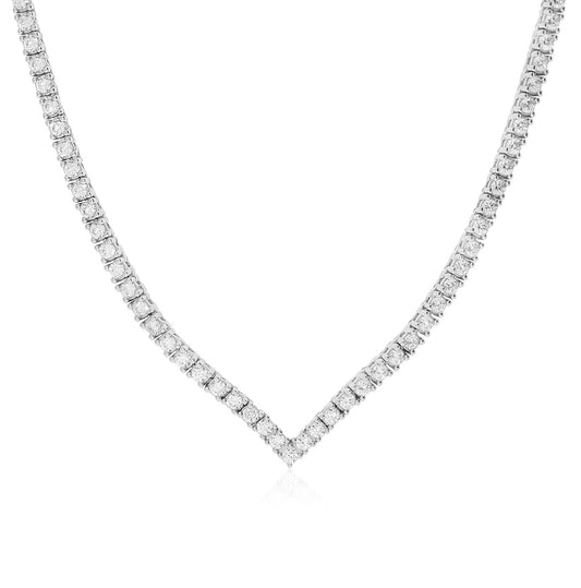 שרשרת טניס משובצת זרקונים 42 ס"מ