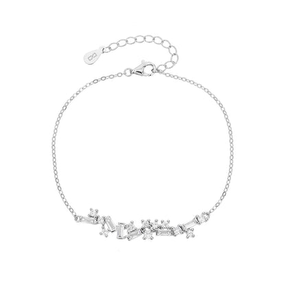 צמיד כסף 925 משובץ זרקונים