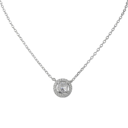 שרשרת כסף משובצת זרקונים