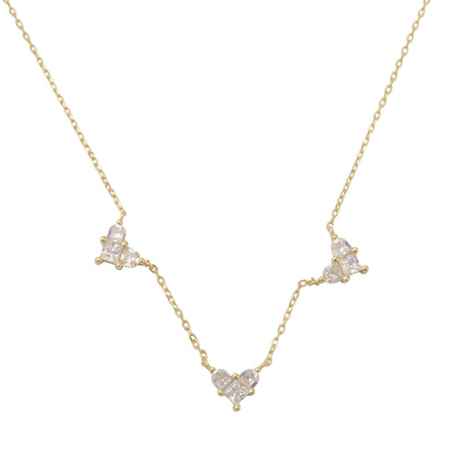 שרשרת צ'וקר מצופה 14K משובצת