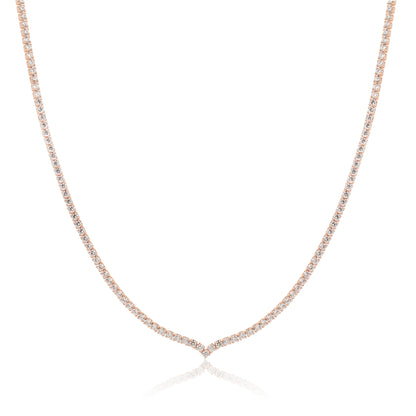 שרשרת צ'וקר טניס משובצת זרקונים