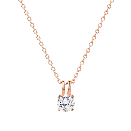 שרשרת רוז גולד משובצת זרקון