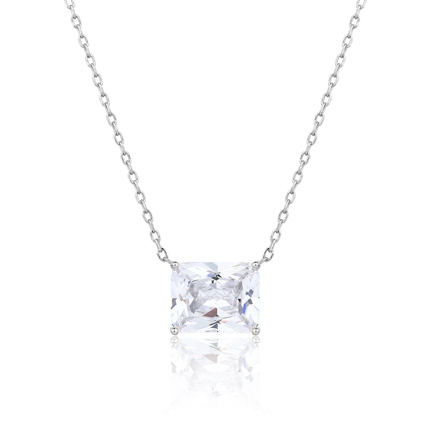 שרשרת כסף 925 משובצת זרקון