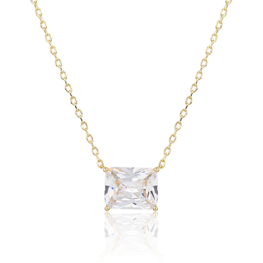 שרשרת מצופה זהב 14K משובצת זרקון