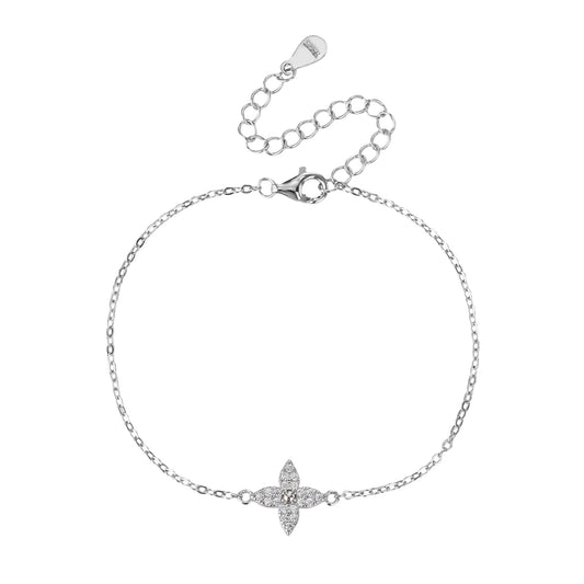 צמיד כסף 925 משובץ זרקונים